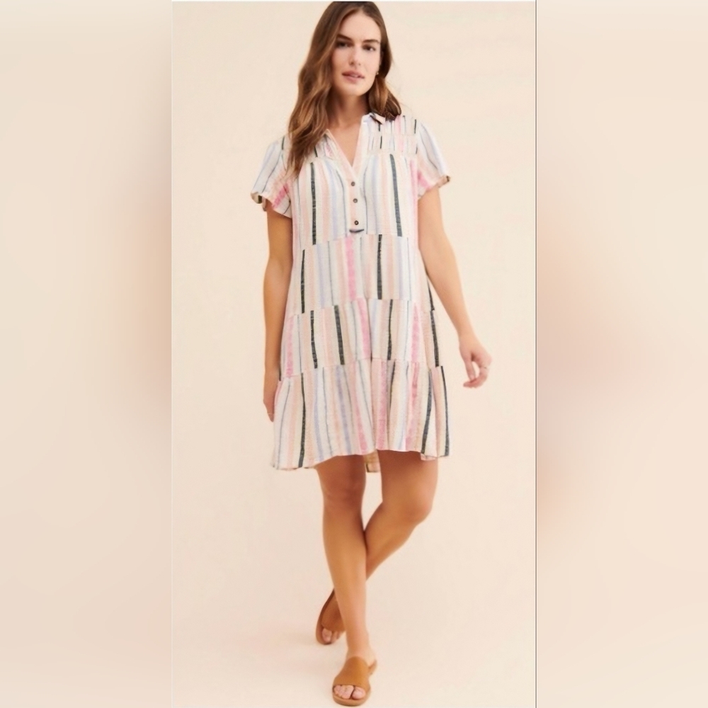 Anthropologie Georgina Tiered Dress